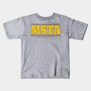 MSTA Old School Kalamazoo Gold/Brown Kids T-Shirt